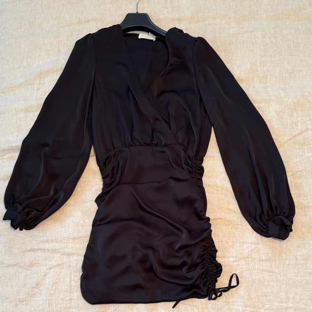 Ramy Brook Black Long Sleeve Dress, 4
Crossover v-neck dress with ruching